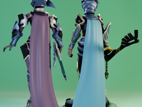 Aqua And Ventus Kingdom Hearts 3D Принт Модель