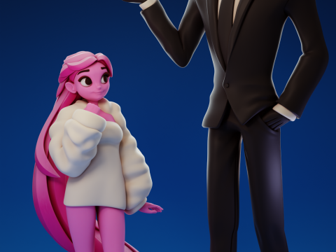 Hades And Persephone Lore Olympus 3D 打印模型