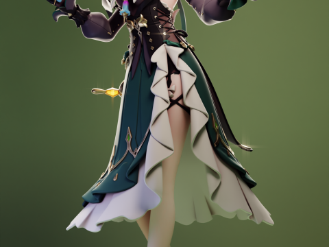 Emilie Genshin Impact 3D Print Model