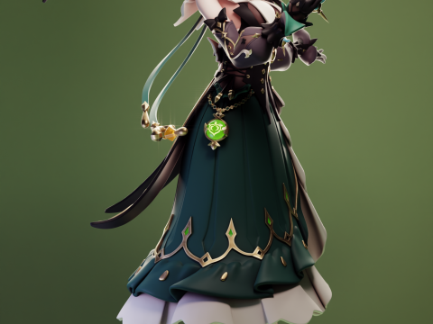 Emilie Genshin Impact 3D प्रिंट मॉडल