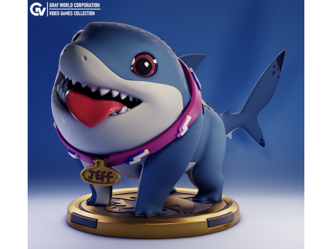 Jeff the Land Shark Marvel Rivals 3Dプリントモデル