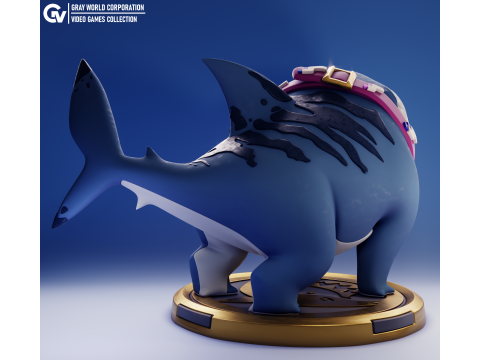 Jeff the Land Shark Marvel Rivals 3Dプリントモデル