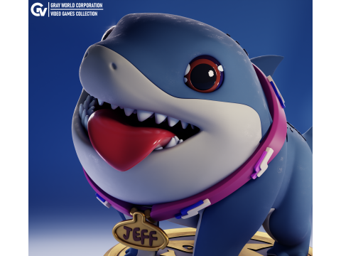 Jeff the Land Shark Marvel Rivals 3Dプリントモデル
