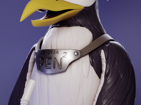 Pen Pen Evangelion Modello di stampa 3D