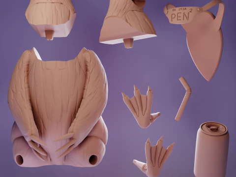Pen Pen Evangelion 3D Print Model
