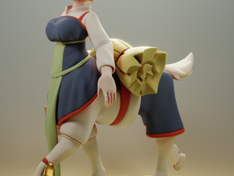 Goat Centaur OC Modèles 3D en vedette