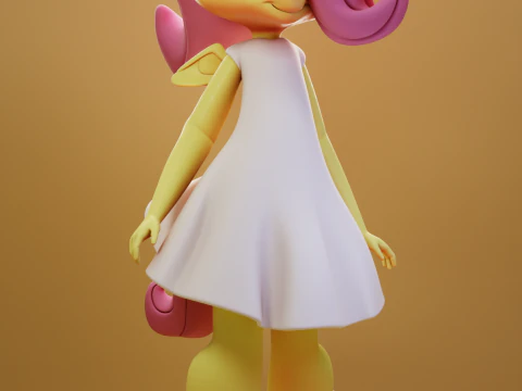 Pequena Fluttershy Meu Pequeno P&ocirc;nei Modelo de Impressão 3D
