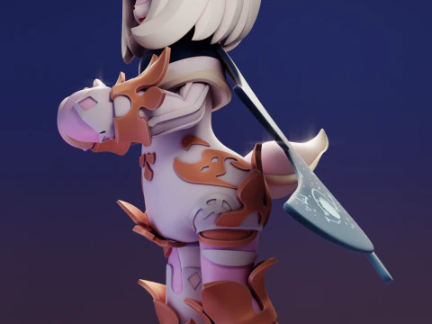 Melusine - Paimon Genshin Impact 3D Print Model