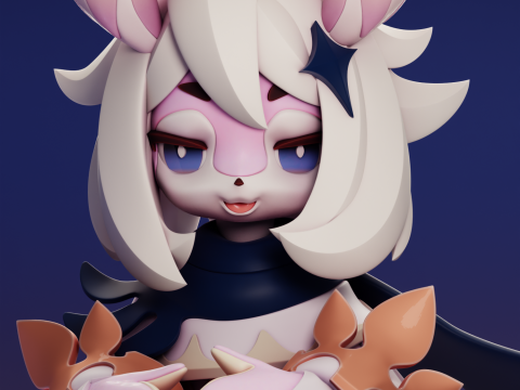 Melusine - Paimon Genshin Impact 3D Принт Модель