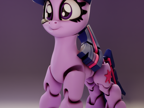 Flexi Twilight Sparkle My Little Pony 3D Принт Модель