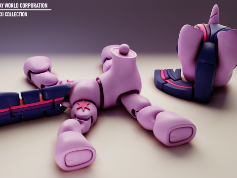 Flexi Twilight Sparkle My Little Pony Model do druku 3D