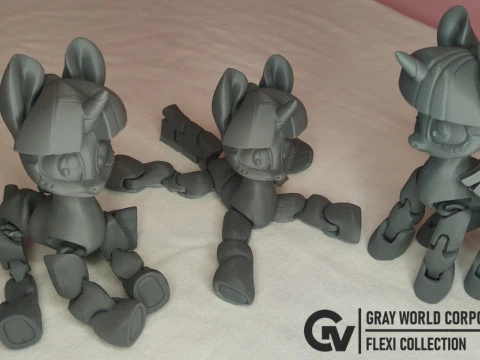 Flexi Twilight Sparkle My Little Pony 3D Print Model