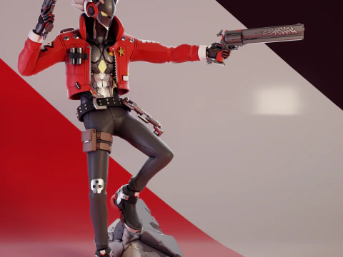 Billy Kid 2 Zona Zenless Zero Modelo de Impressão 3D