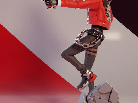 Billy Kid 2 Zenless Zone Zero 3D Druckmodell