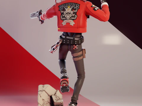 Billy Kid 2 Zenless Zone Zero 3D Druckmodell