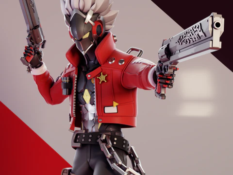 Billy Kid 2 Zenless Zone Zero 3D Druckmodell