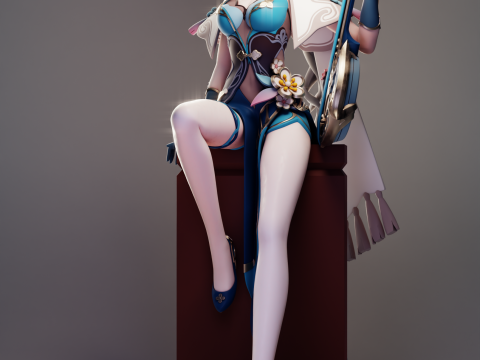Ruan Mei Honkai Star Rail Model Cetak 3D