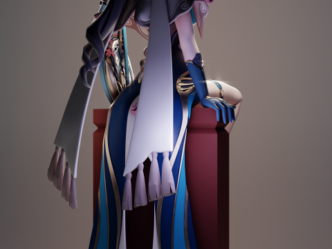 Ruan Mei Honkai Star Rail Model Cetak 3D