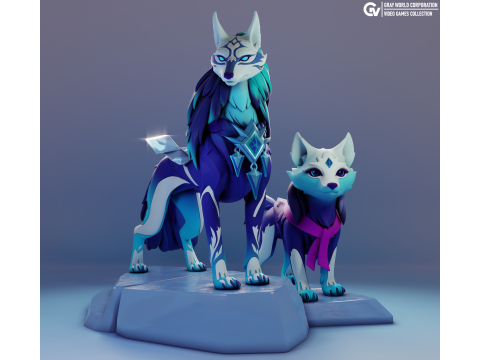 Crystal Maiden Persona Dota 2 3Dプリントモデル