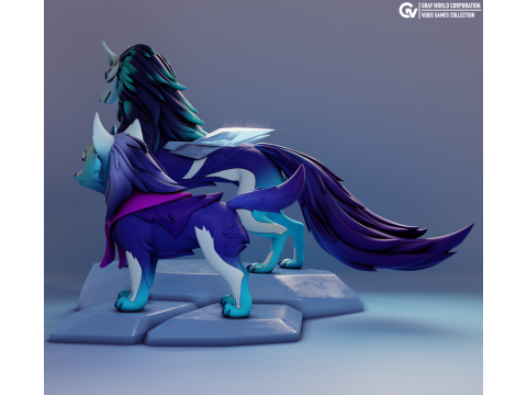 Crystal Maiden Persona Dota 2 3D Baskı Modeli