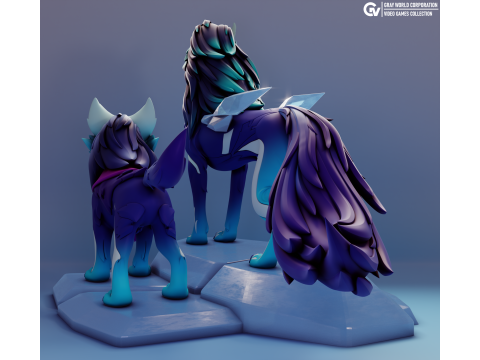 Crystal Maiden Persona Dota 2 3D Baskı Modeli