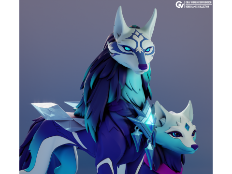 Crystal Maiden Persona Dota 2 3D Baskı Modeli