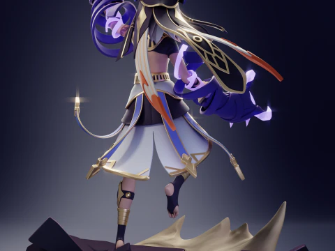 Cyno 4 Genshin Impact 3D Print Model