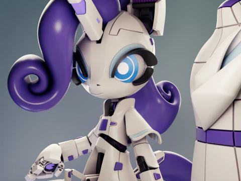Sewing Bot Rari 10 My Little Pony 3D Print Model
