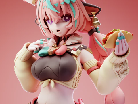 Varesa Genshin Impact 3D Print Model