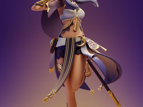 캔디스 3 겐신 임팩트 3D 프린트 모델