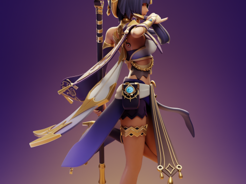 Candace 3 Genshin Impact 3D Baskı Modeli
