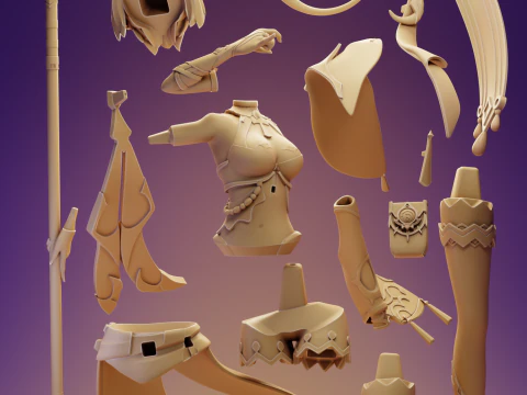 Candace 3 Genshin Impact 3D Print Model