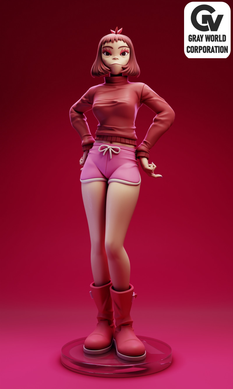 Noodle Cracker Island Gorillaz 3D Принт Модель .c4d .max .obj .3ds .fbx .stl .blend
