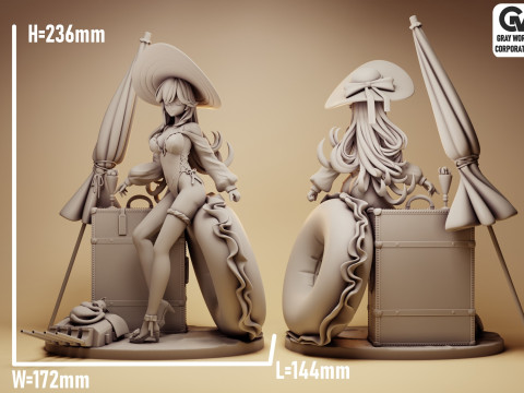 Richelieu Azur Lane 3D प्रिंट मॉडल