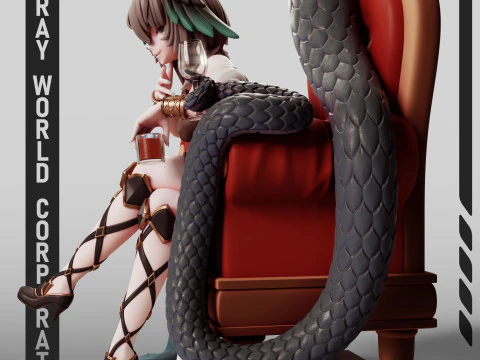 Hoolheyak Arknights 3D Print Model