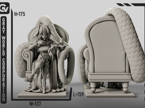 Hoolheyak Arknights 3D-printmodel