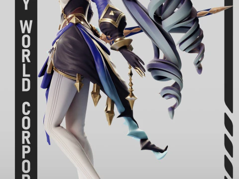 Layla 3 Genshin Impact 3D Print Model