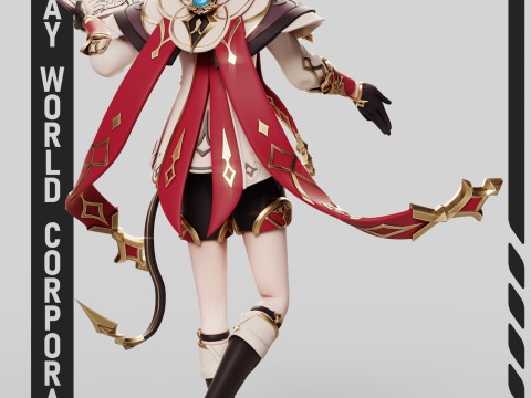 Dahlia Genshin Impact 3D Print Model