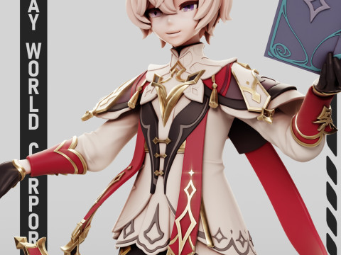 Dahlia Genshin Impact 3D Print Model