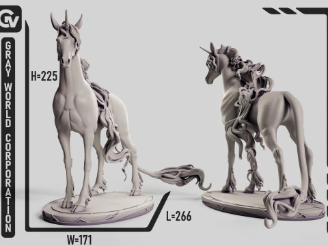Unicorn OC 3D Print Model