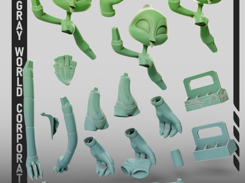 Furry Bird 1 Furry 3D Print Model