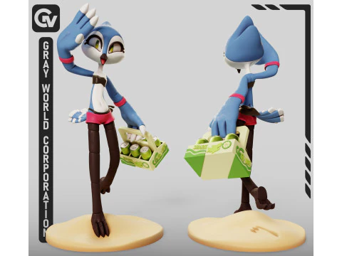 प्यारे पक्षी 1 प्यारे 3D प्रिंट मॉडल