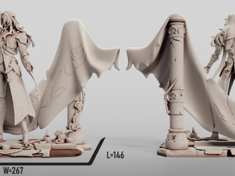 Argenti Honkai Star Rail Modello di stampa 3D