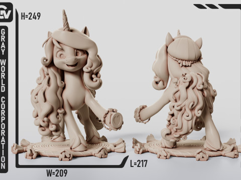 Izzy Moonbow My Little Pony 3D 打印模型