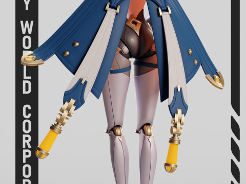 Ineffa Genshin Impact Modello di stampa 3D