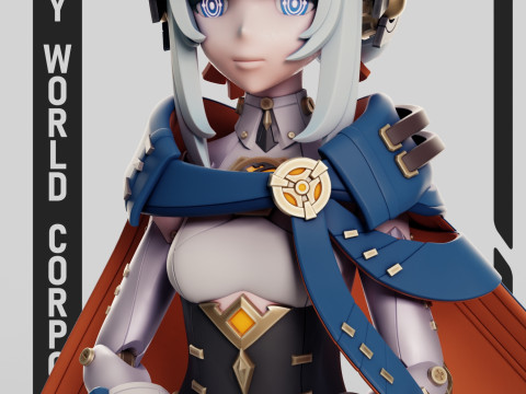 Ineffa Genshin Impact Modello di stampa 3D