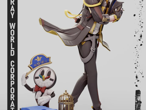 Caelus Honkai Star Rail 3D Print Model