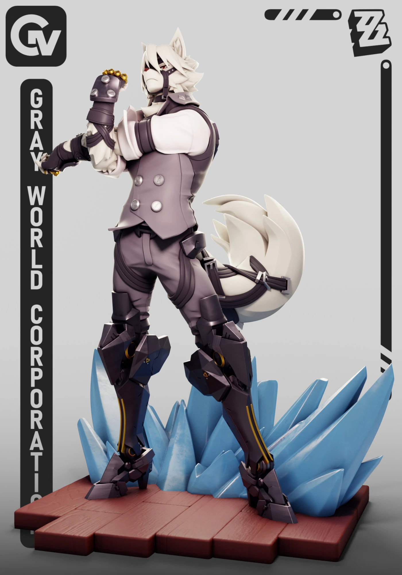 Von Lycaon 2 Zenless Zone Zero 3D Print Model .c4d .max .obj .3ds .fbx .stl .blend