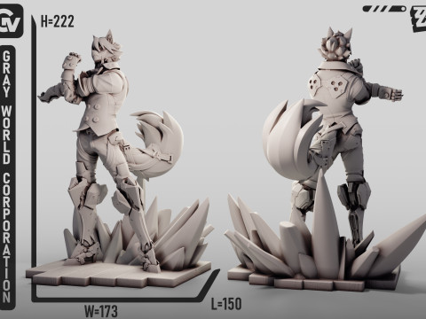 Von Lycaon 2 Zenless Zone Zero Model do druku 3D