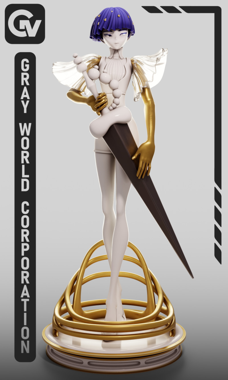 Phosphophyllite Houseki no Kuni Modello di stampa 3D .c4d .max .obj .3ds .fbx .stl .blend 